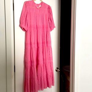 Doen Minetta Dress in carnation.